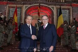 Thủ tướng Vương quốc Bỉ Bart De Wever chủ tr&igrave; Lễ đ&oacute;n Tổng B&iacute; thư, Chủ tịch nước T&ocirc; L&acirc;m