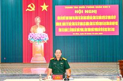 Thanh tra Quốc ph&ograve;ng Qu&acirc;n khu 9 thanh tra tại Bộ Chỉ huy Qu&acirc;n sự tỉnh C&agrave; Mau