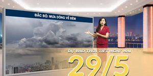 [Video] Dự báo thời tiết đêm nay và ngày mai ngày 29/5/2026: Bắc Bộ mưa dông rải rác, Trung Bộ thu hẹp nắng nóng