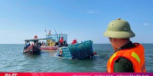 Hà Tĩnh: Chìm tàu cá, 7 ngư dân được cứu kịp thời