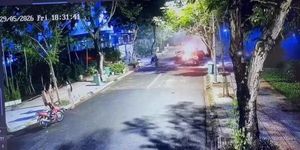 Kịp thời dập tắt vụ cháy ô tô tại khu dân cư Ven Sông, phường Tân Hưng