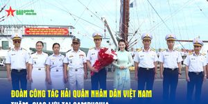 Đoàn công tác Hải quân nhân dân Việt Nam thăm, giao lưu tại Campuchia