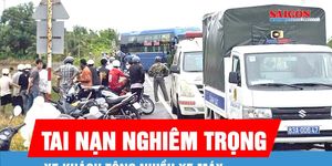 Cần Thơ: Xe khách tông nhiều xe máy, 2 người tử vong