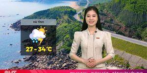 Dự báo thời tiết Hà Tĩnh ngày 30/5: có mưa rào và dông rải rác, ngày nắng