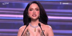 Phần thi ứng xử thông minh của Hương Giang khi vào top 5 Miss Grand All Stars