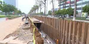 [Video] Hà Nội đẩy nhanh thi công ngày đêm các dự án chống ngập nội đô