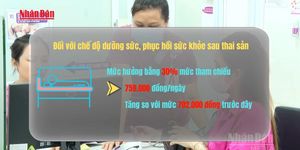 [Video] Trợ cấp thai sản tăng từ 1-7, cao nhất hơn 5 triệu đồng