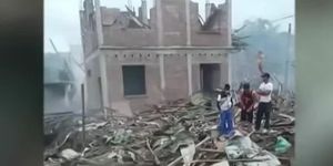 Nổ tòa nhà chứa chất nổ ở Myanmar, khoảng 50 người thiệt mạng và 70 người bị thương