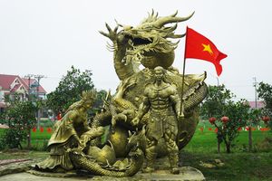 9X Bắc Ninh tạo tượng 'Cội nguồn' 25 tấn, tri ân tổ tiên dịp Giỗ Tổ Hùng Vương