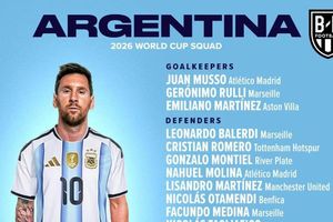 Messi dẫn đầu dàn sao Argentina dự World Cup 2026