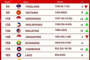 Bỏ FIFA Days, tuyển Việt Nam vẫn vững vàng top 100 thế giới