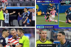 Tình huống phạt ngược thẻ vàng hiếm thấy ở World Cup