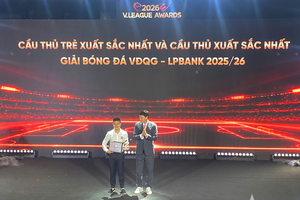 Quang Hải, Văn Hậu, Đình Bắc được vinh danh ở V-League Awards 2026