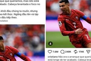 Cristiano Ronaldo lên MXH nói về trận hòa CHDC Congo, nhận tương tác 'khủng'