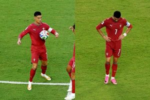 Ronaldo thay giày nhưng vẫn bế tắc trước Colombia