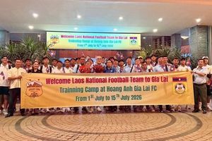 Đội tuyển Lào bắt đầu chuyến tập huấn tại Gia Lai