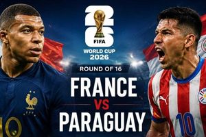 Trực tiếp Paraguay vs Pháp, (0-0) H1: Trận đấu bắt đầu