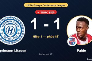 TRỰC TIẾPTrực tiếp Hegelmann Litauen vs Paide: Hiệp 2 bắt đầu, hòa 1-1