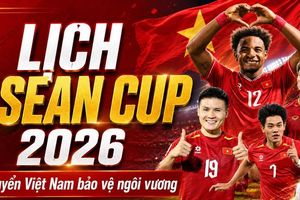 Lịch thi đấu ASEAN Cup 2026 của tuyển Việt Nam