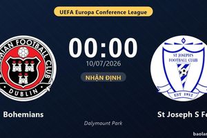 TRỰC TIẾPTrực tiếp Bohemians vs St Joseph S Fc: Hết hiệp 1, hòa 0-0