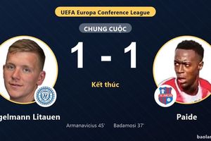 Hegelmann Litauen và Paide chia điểm ở lượt đi vòng loại Conference League