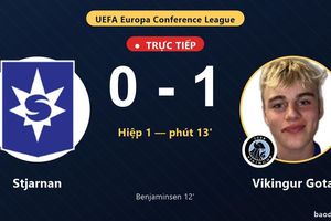 TRỰC TIẾPTrực tiếp Stjarnan vs Vikingur Gota: Vikingur Gota mở tỷ số