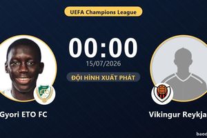 TRỰC TIẾPTrực tiếp Gyori ETO FC vs Vikingur Reykjavik: Gyori ETO FC kiểm soát thế trận, chưa có bàn thắng