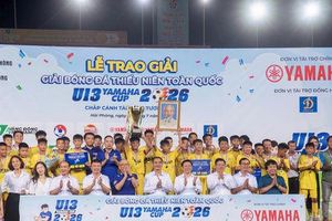 Sông Lam Nghệ An lần thứ 11 vô địch Giải U13 toàn quốc 2026
