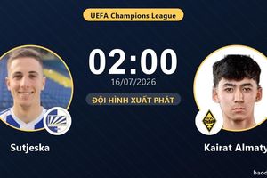 TRỰC TIẾPTrực tiếp Sutjeska vs Kairat Almaty: Trận đấu đang diễn ra