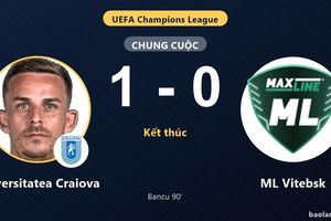 Bancu ghi bàn phút 90, Universitatea Craiova hạ ML Vitebsk