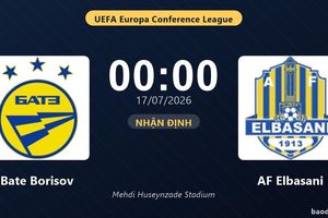 Nhận định Bate Borisov vs AF Elbasani: đội hình dự kiến