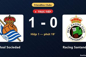 TRỰC TIẾPTrực tiếp Real Sociedad vs Racing Santander: Real Sociedad mở tỷ số