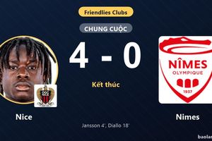 Nice thắng đậm Nimes trong trận giao hữu cấp câu lạc bộ