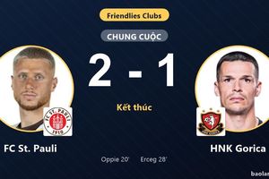 FC St. Pauli thắng sát nút, HNK Gorica rượt đuổi bất thành