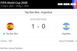 Thắng Argentina ở hiệp phụ, Tây Ban Nha vô địch World Cup 2026