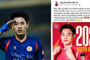 Đình Bắc xúc động nói lời tri ân CLB Công an Hà Nội