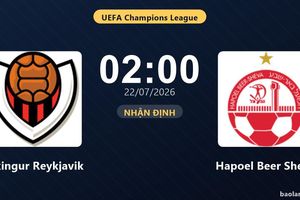 Nhận định Vikingur Reykjavik vs Hapoel Beer Sheva: đội hình dự kiến