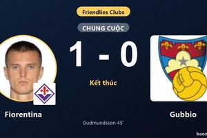 Fiorentina thắng tối thiểu Gubbio trong trận giao hữu CLB