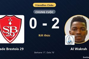 Stade Brestois 29 thất bại, Al Wakrah thắng trận giao hữu CLB