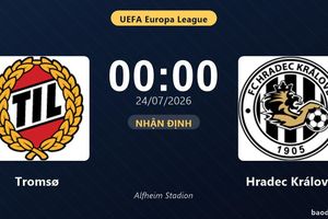 Bàn phút 85 giúp Hradec Králové đánh bại Tromsø tại Europa League