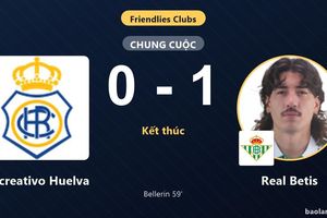 Bellerin giúp Real Betis vượt qua Recreativo Huelva trong trận giao hữu