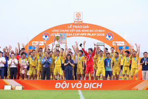 U21 Sông Lam Nghệ An vô địch Giải bóng đá vô địch U21 Quốc gia 2026