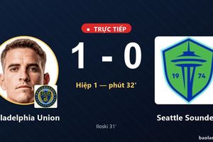 TRỰC TIẾPTrực tiếp Philadelphia Union vs Seattle Sounders: Philadelphia Union mở tỷ số