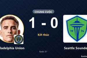 Philadelphia Union thắng tối thiểu, vẫn đứng #14; Seattle Sounders trắng tay