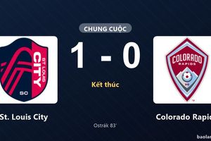 Thống kê trận đấu St. Louis City 1-0 Colorado Rapids: Tomas Ostrák tỏa sáng, St. Louis City giành trọn 3 điểm