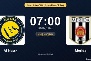 Nhận định Al Nassr vs Merida: đội hình dự kiến