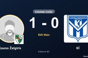 Krekovic ghi bàn phút 85, Kauno Žalgiris khiến KÍ trắng tay
