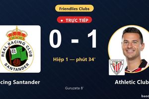 TRỰC TIẾPTrực tiếp Racing Santander vs Athletic Club: Athletic Club mở tỷ số