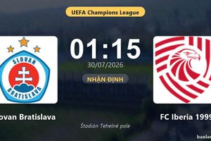 Nhận định Slovan Bratislava vs FC Iberia 1999: đội hình dự kiến