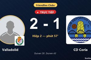 TRỰC TIẾPTrực tiếp Valladolid vs CD Coria: CD Coria rút ngắn cách biệt 2-1